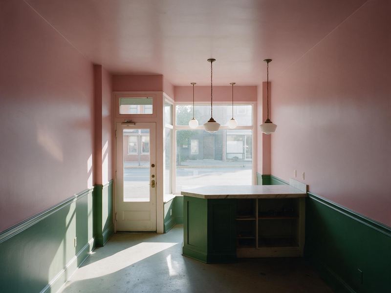 Corner café — commercial painting project