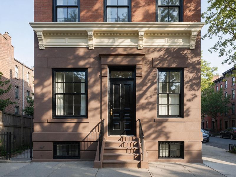 Brownstone refresh — exterior painting project