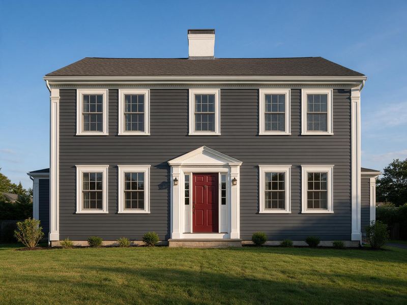 Colonial facade — exterior painting project