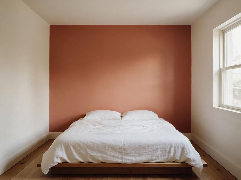 Terracotta bedroom — interior painting project